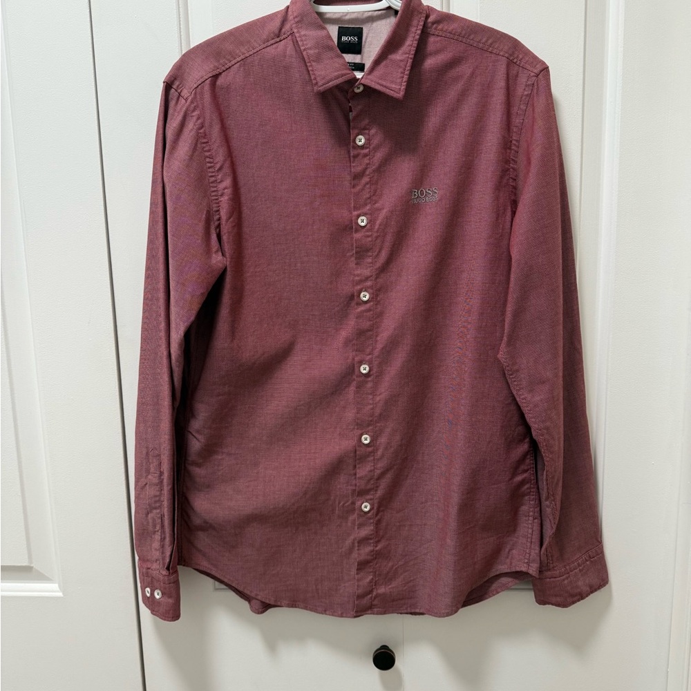 BOSS Men's Red Shirt